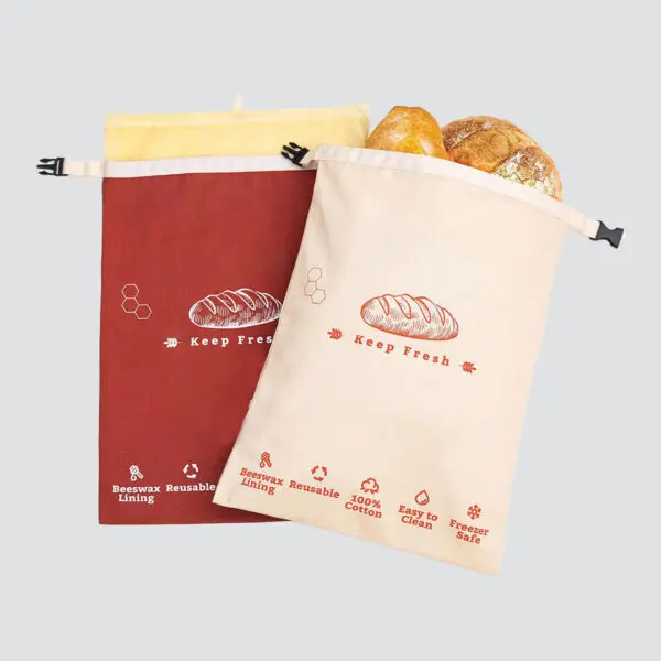 Custom Bread Bags printed for a UK food business