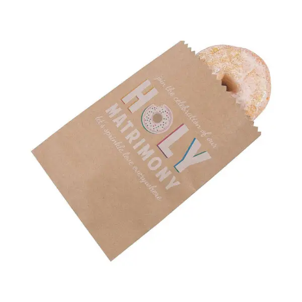 Custom Doughnut Bags printed for a UK food business