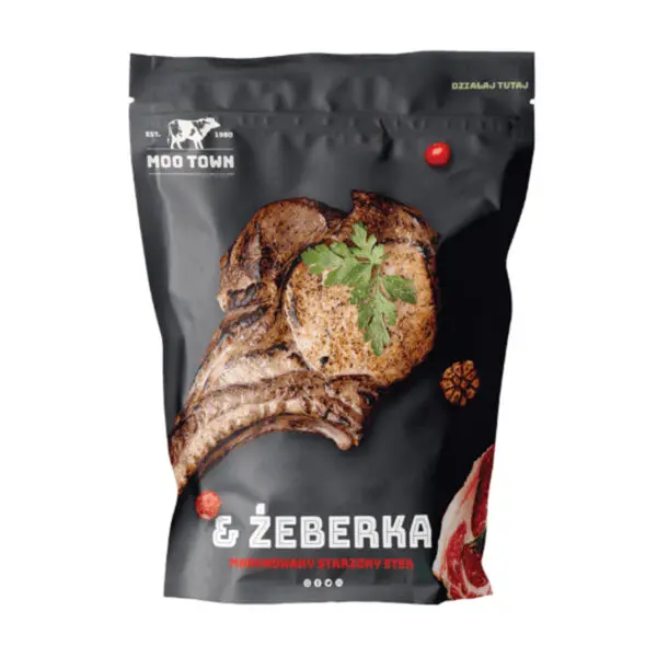 Custom Meat Packaging Bags printed for a UK food business