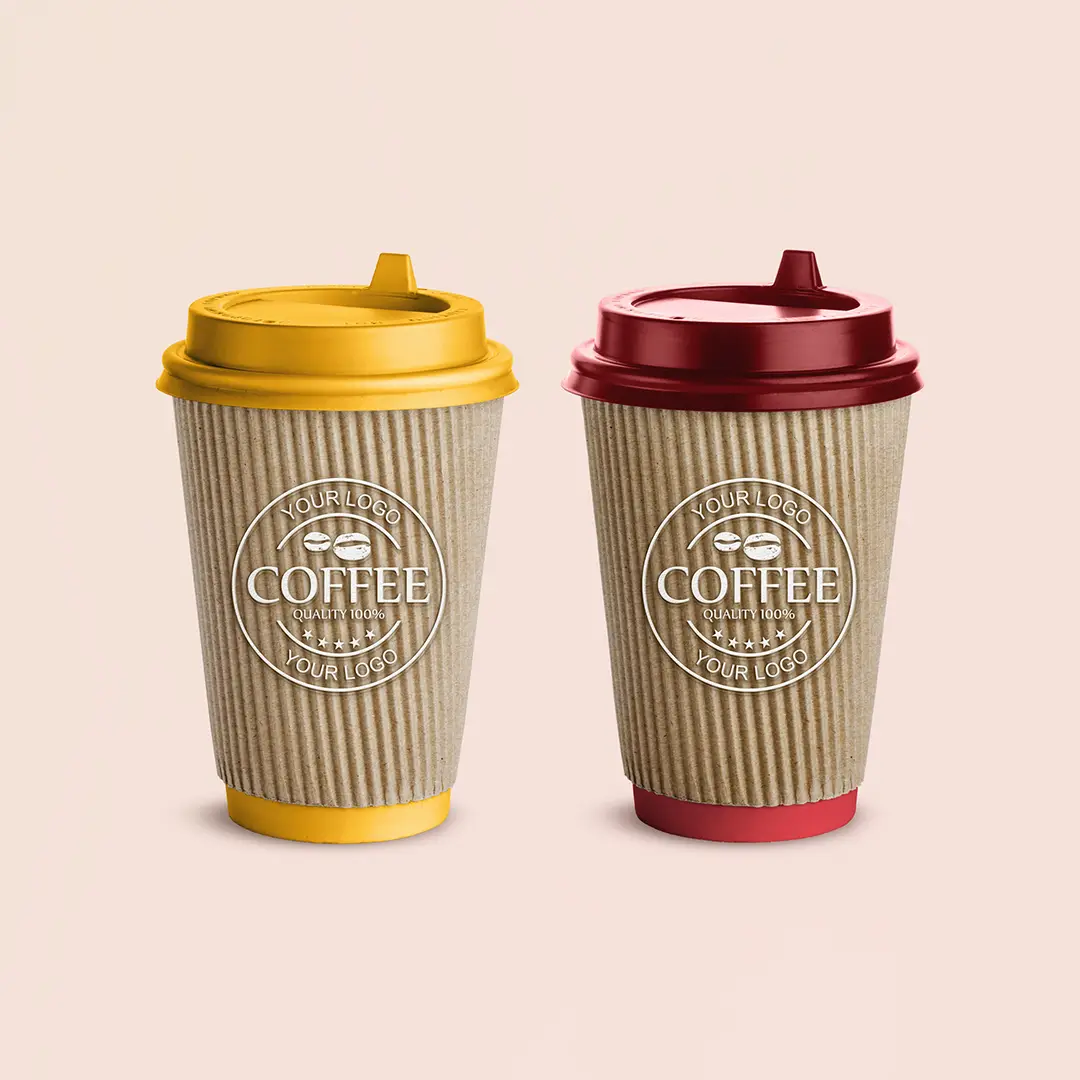 Cardboard Coffee Cups printed for a UK food business