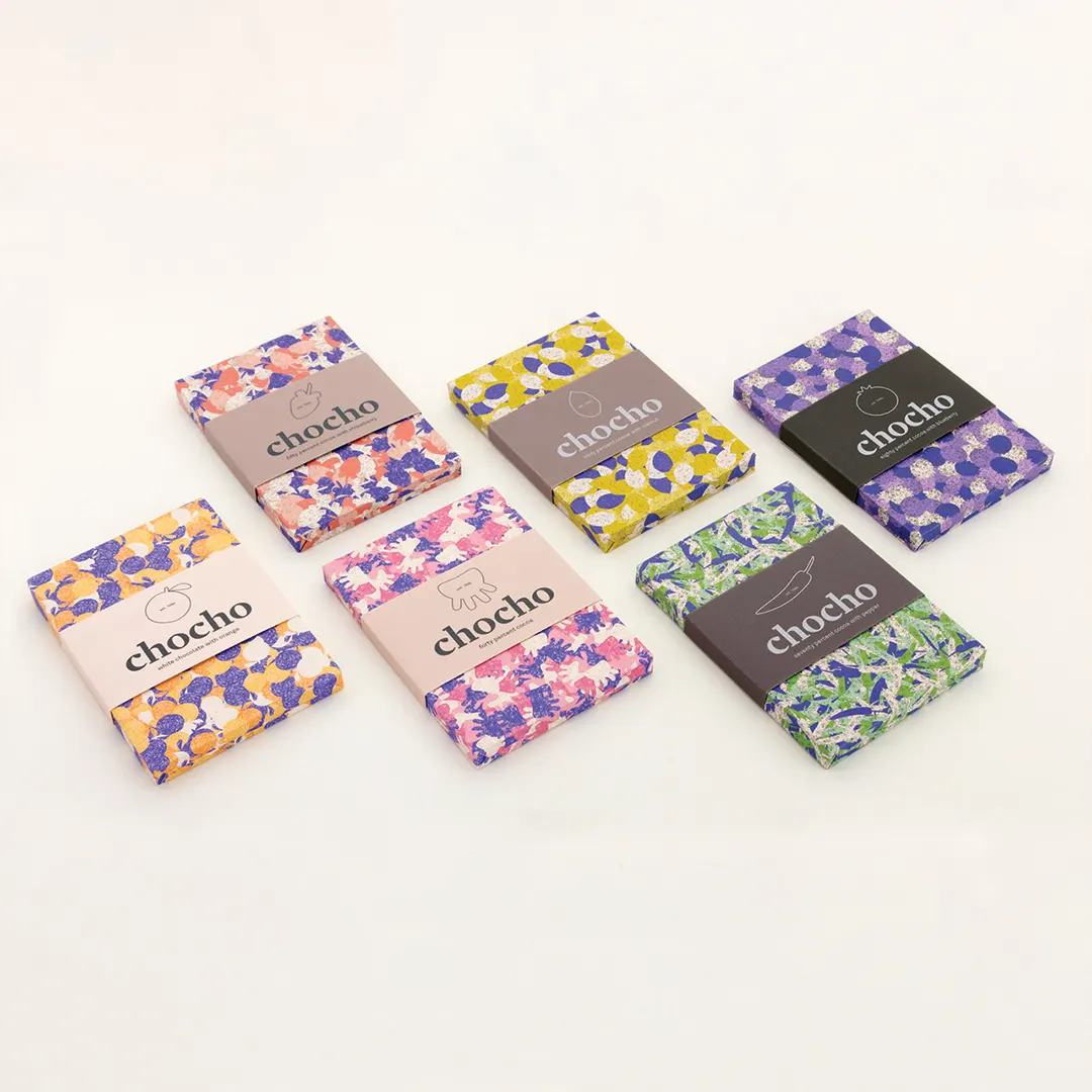 Chocolate Bar Sleeve Packaging printed for a UK food business