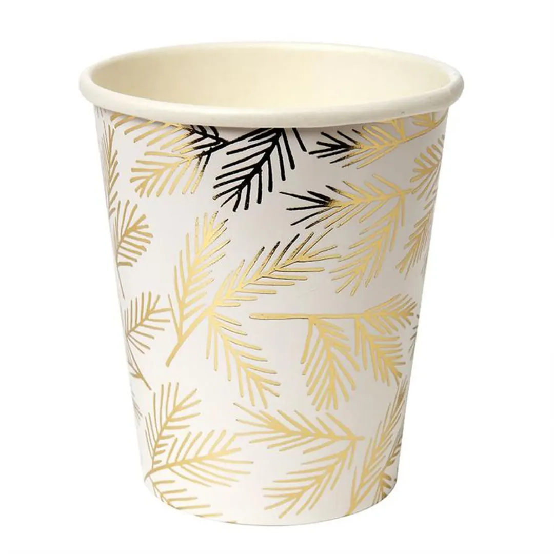 Gold Paper Cups printed for a UK food business