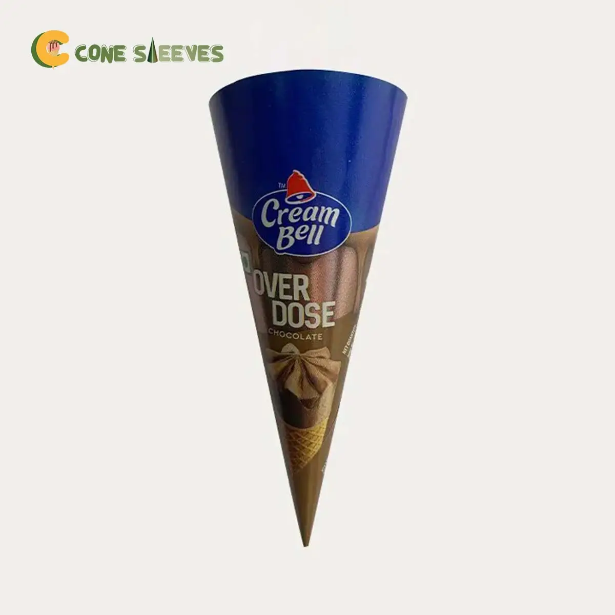 Custom Printed Ice Cream Cone Sleeves printed for a UK food business