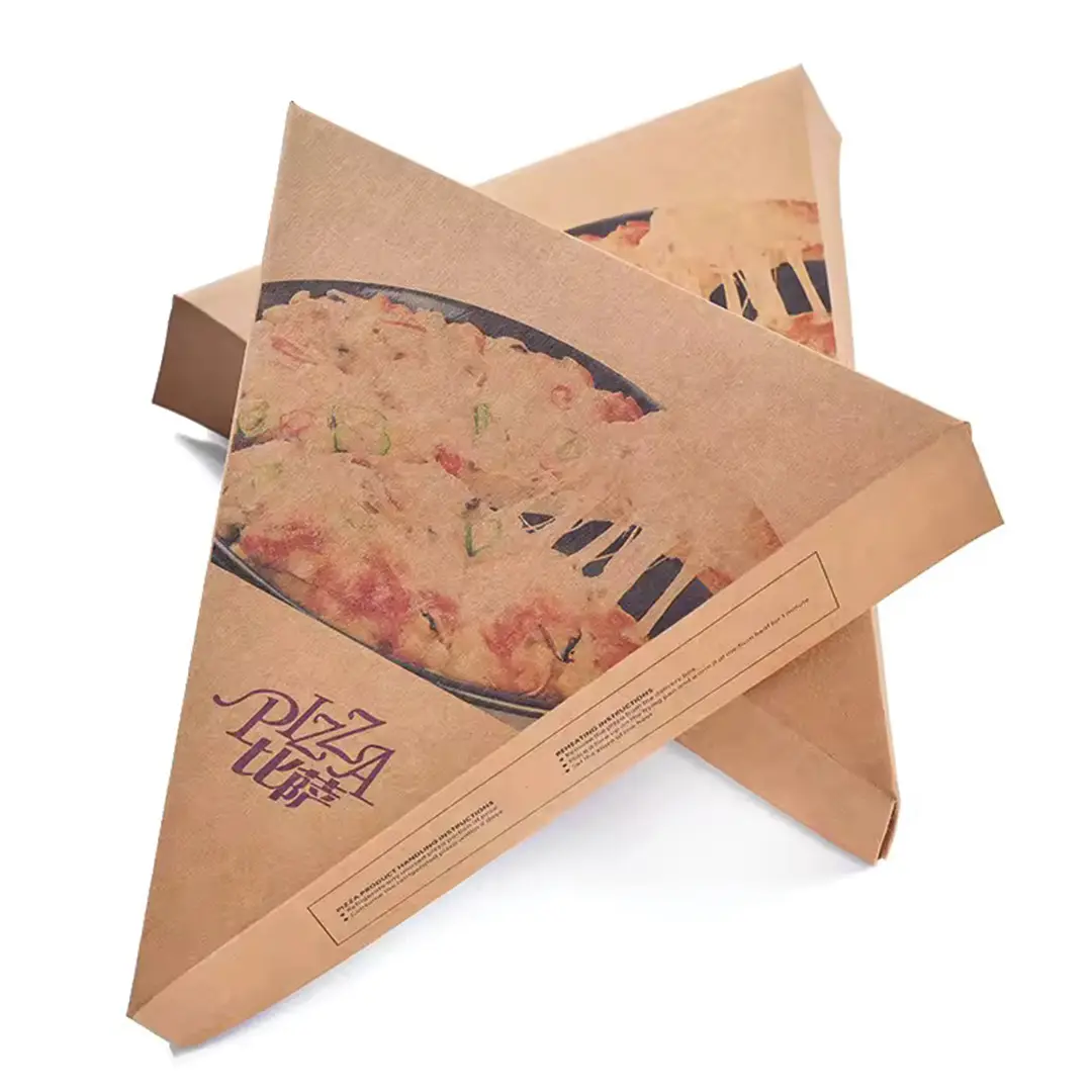 Custom Pizza Slice Sleeves printed for a UK food business