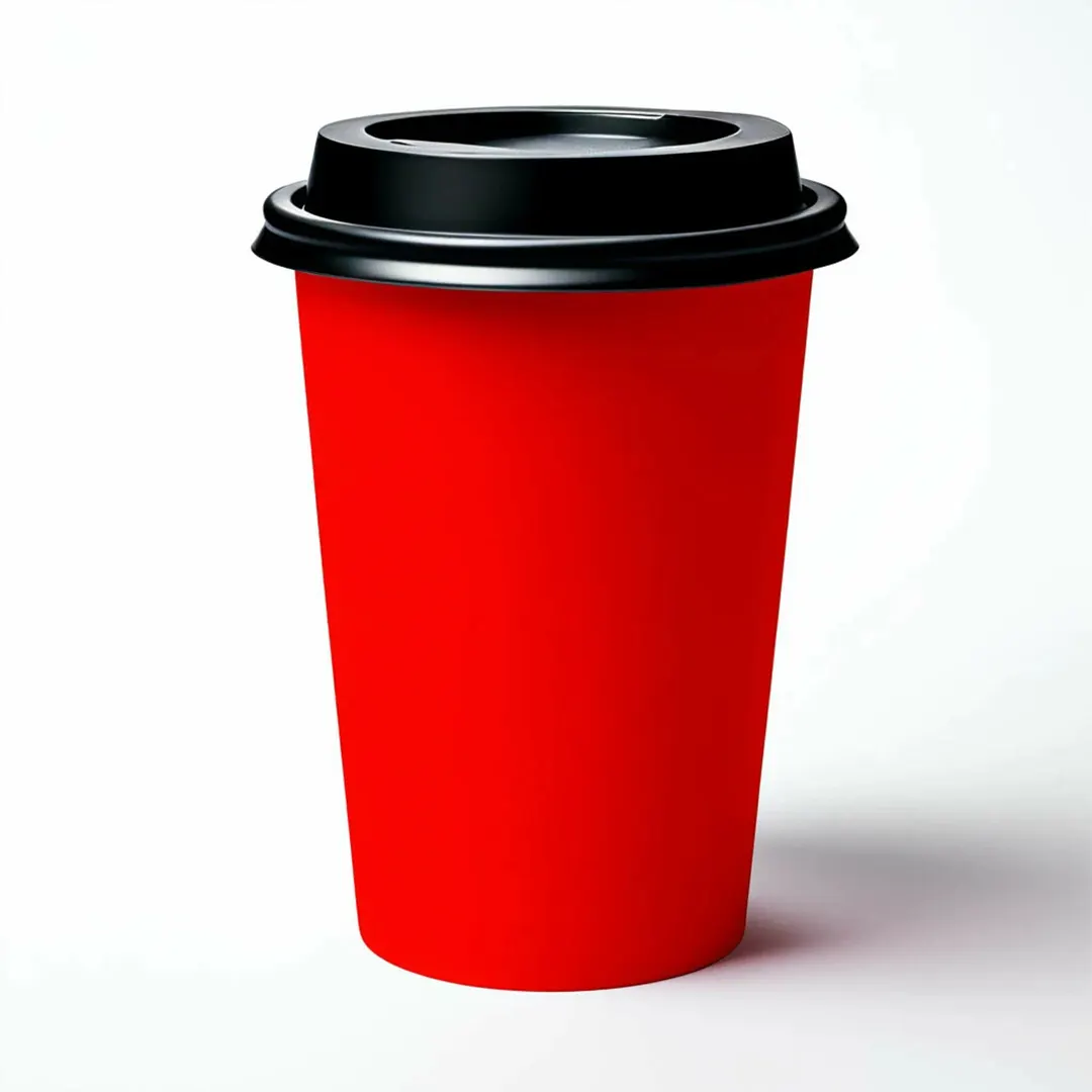 Red Paper Cups printed for a UK food business