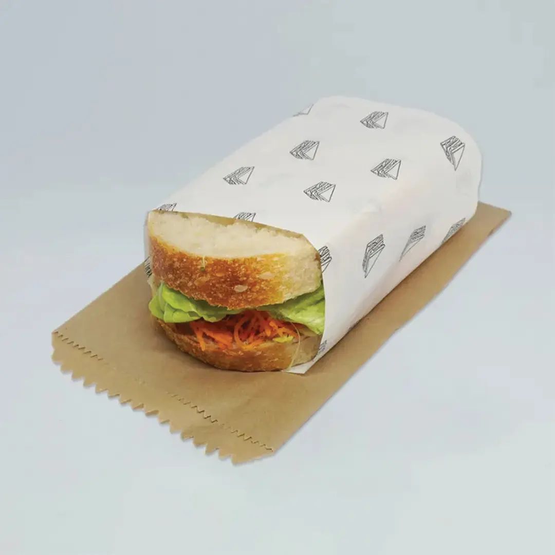 Custom Sandwich Sleeves printed for a UK food business