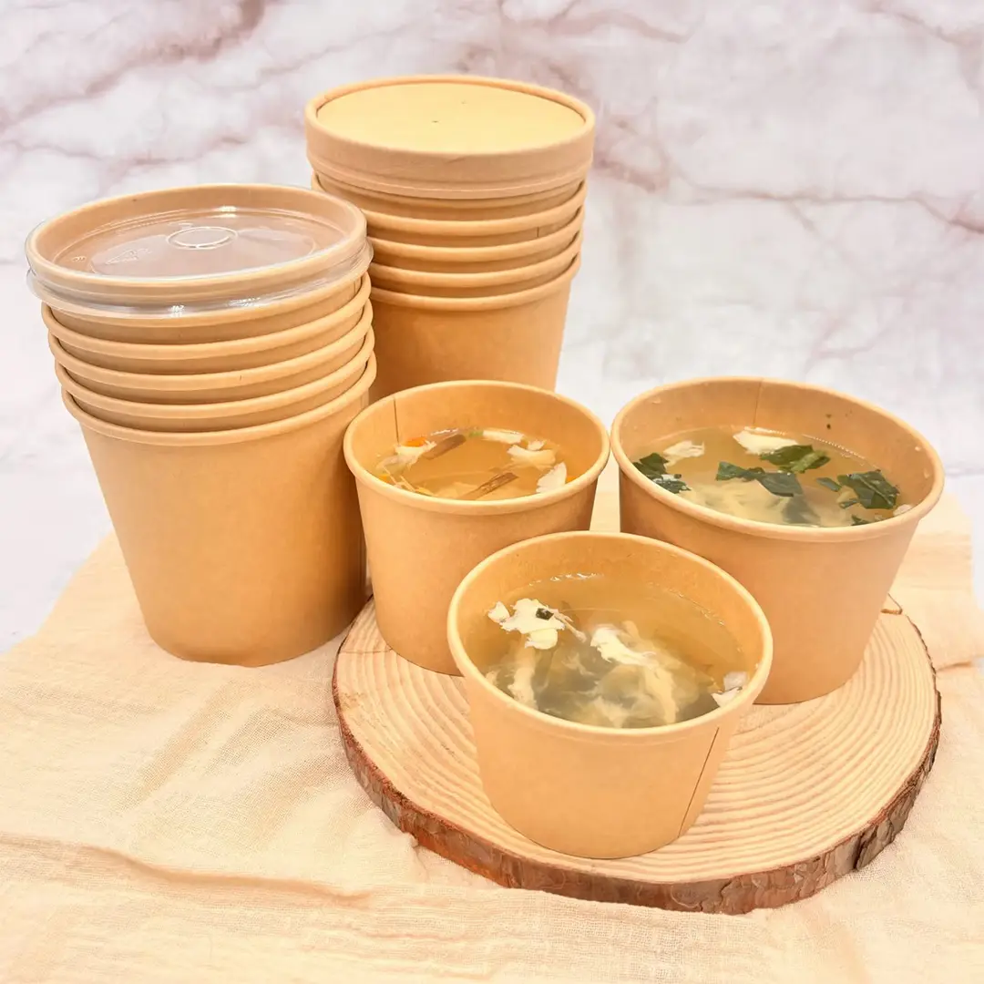 Soup Paper Cups printed for a UK food business