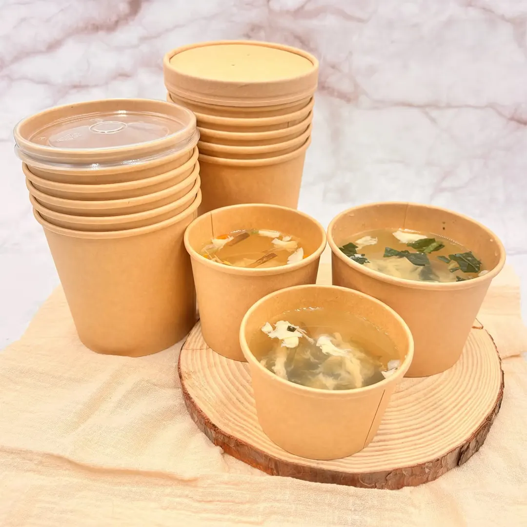 Soup Paper Cups printed for a UK food business
