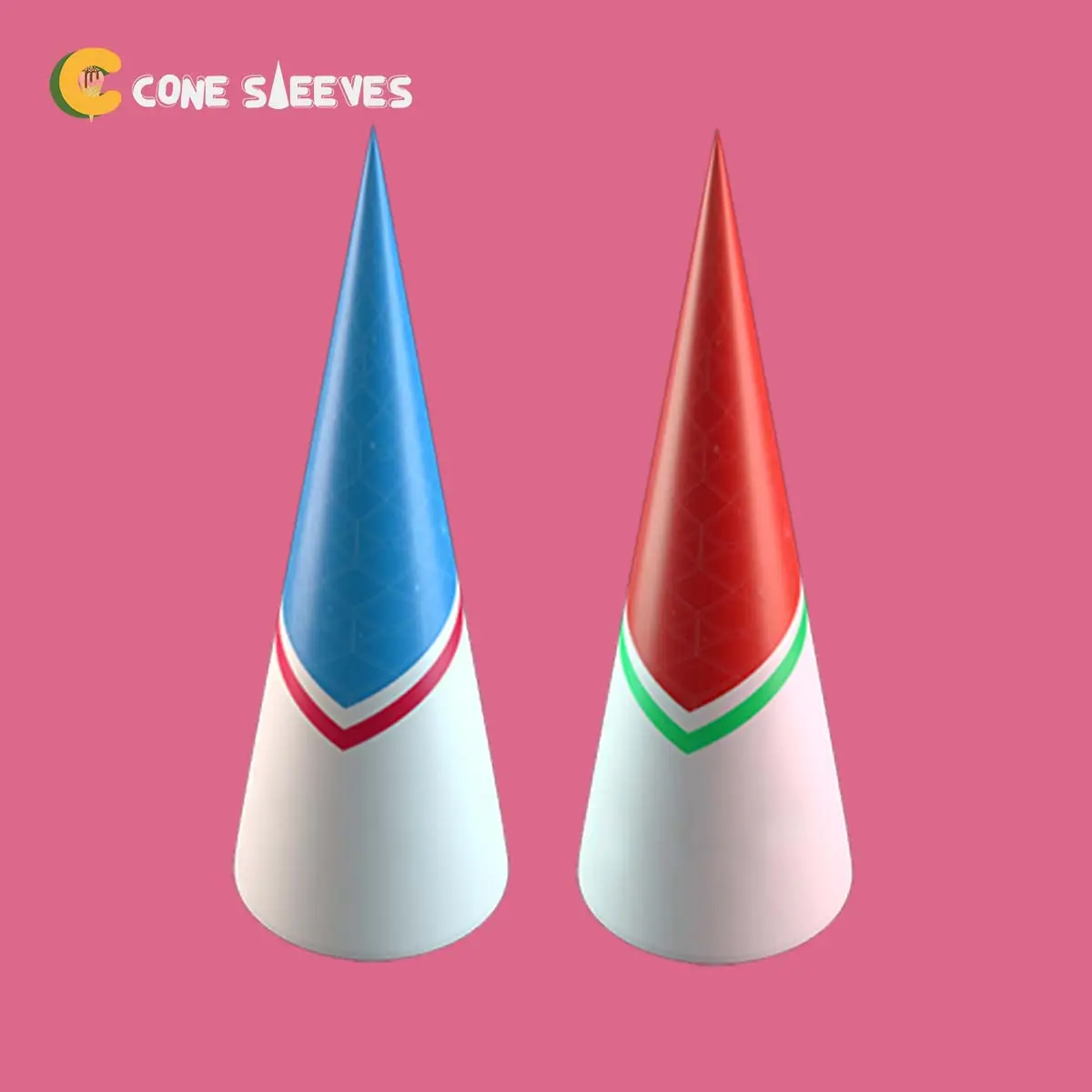 Custom Sugar Cone Sleeves printed for a UK food business