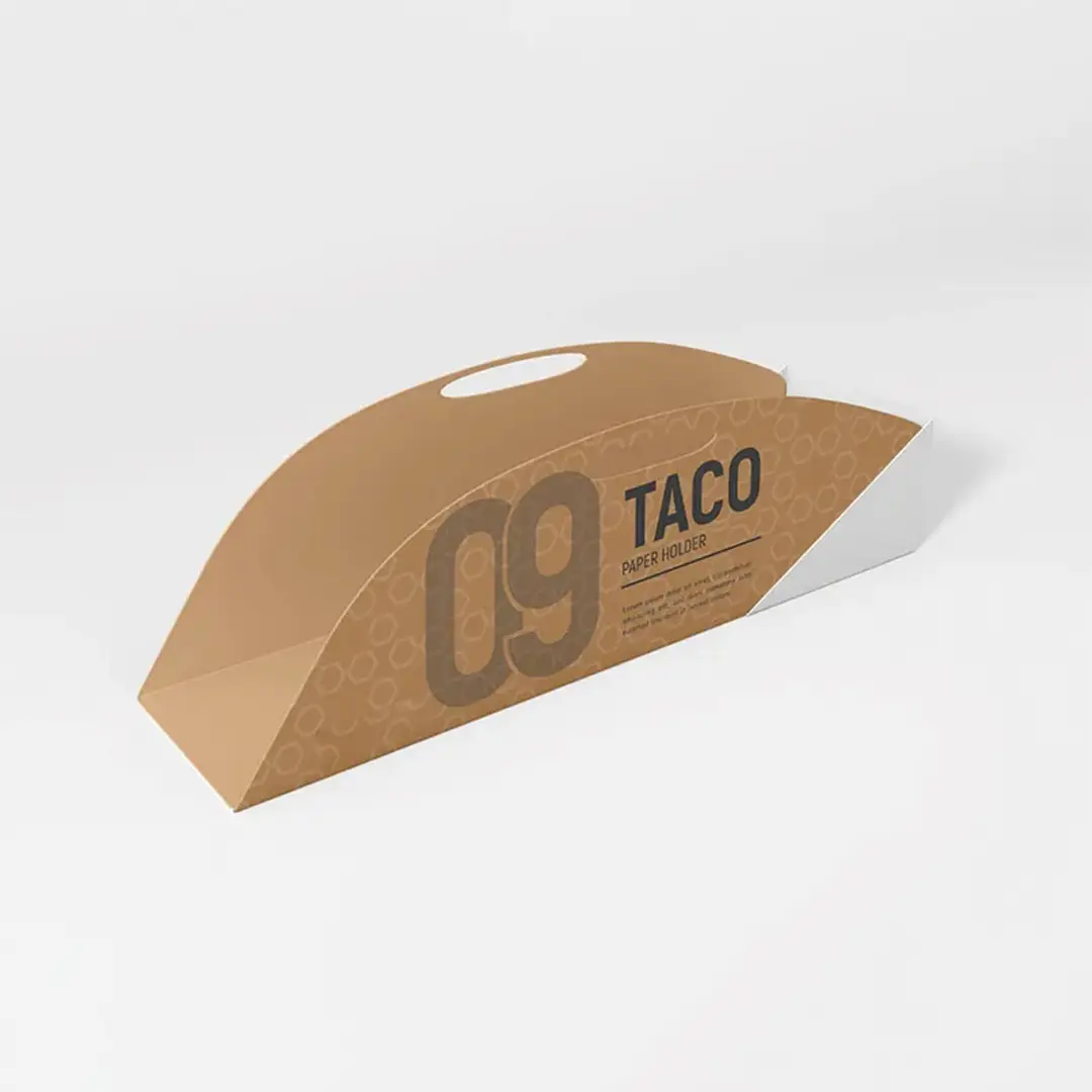 Custom Taco Sleeves printed for a UK food business
