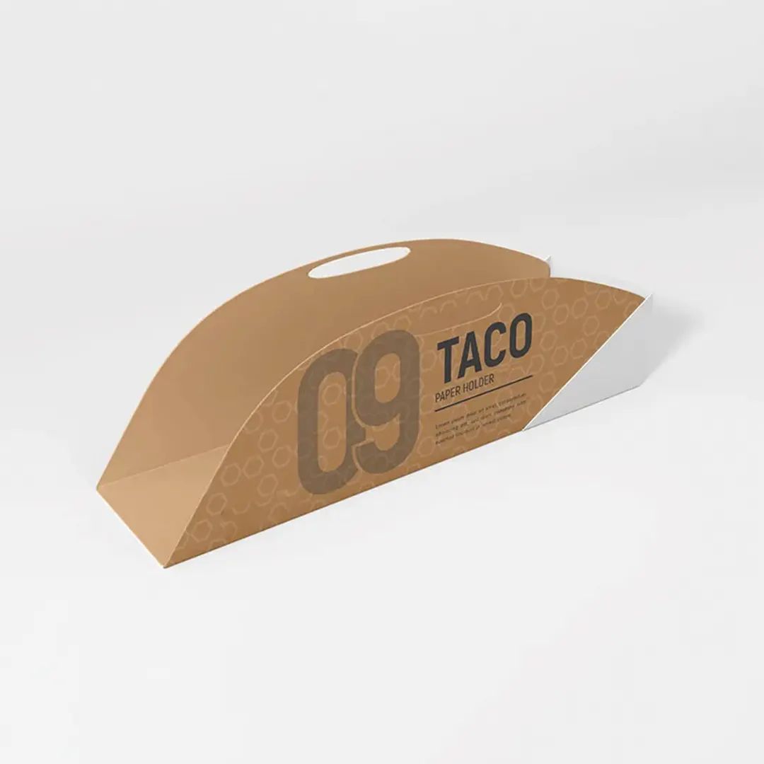 Custom Taco Sleeves printed for a UK food business