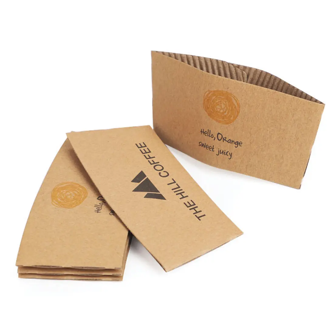 Custom Tea Cup Sleeves printed for a UK food business