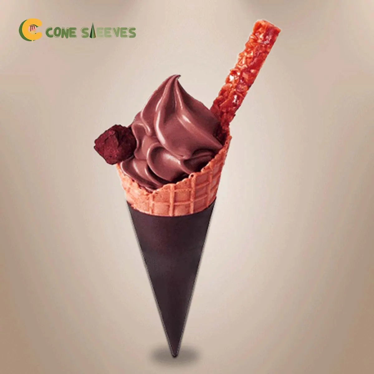 Custom Waffle Cone Sleeves printed for a UK food business