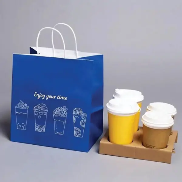 Printed Paper Bags supplied by Cone Sleeves UK